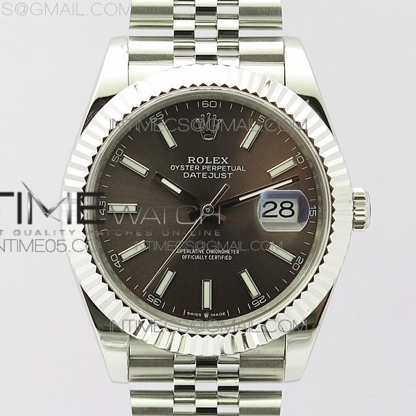 BP공장 롤렉스 데이저스트 41 그레이다이얼 브레이슬릿3235 DateJust 41 126334 SS New Version Black Dial on Jubilee Bracelet