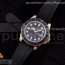 TW공장 에버로즈 블랙다이얼 러버 Yacht-Master 126655 RG Black Ceramic Bezel on Black Rubber Strap A2836/SA3135