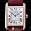 F1공장 까르띠에 탱크 머스트 로즈골드금통 핑크스트랩 Cartier Tank Must Lrg RG/LE Wht F1F Sw Qtz