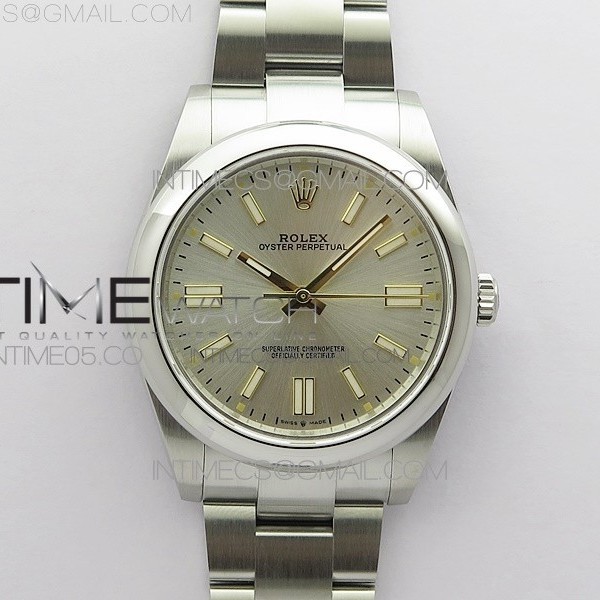 BP공장 롤렉스 오이스터퍼페츄얼 41미리 실버다이얼 2813 Oyster Perpetual 41mm 124300 BP Best Edition Silver Dial on SS Bracelet