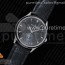 VF공장 예거르쿨트르 마스터 울트라씬 문페이즈 스틸 블랙다이얼 Master Ultra Thin Moon 1368420 SS Black Dial on Black Leather Strap A925 V2