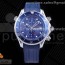 HC공장 오메가 씨마스터 블루다이얼 러버 Seamaster Professional 300M Chronograph SS Blue Dial on Blue Rubber Strap A7750