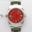 BP공장 롤렉스 오이스터 36미리 레드다이얼 2813 Oyster Perpetual 36mm 126000 BP Best Edition Red Dial on SS Bracelet