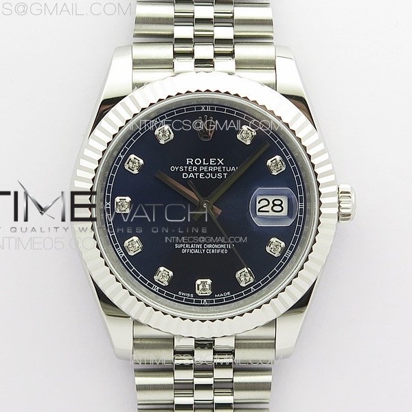 VR공장 롤렉스 데이저스트 41 블루다이얼 3235 DateJust 41MM 126334 904L SS VRF 1:1 Best Edition Blue Dial Crystals Markers on SS Jubilee Bracelet A3235