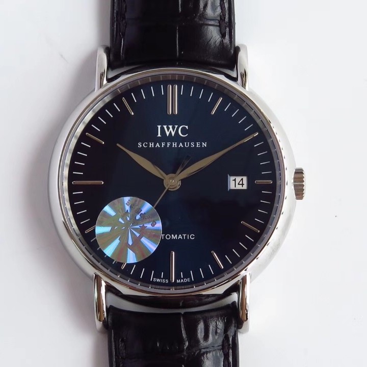 TW공장 IWC 포르토피노 IW3563 스틸 블루다이얼 가죽스트랩