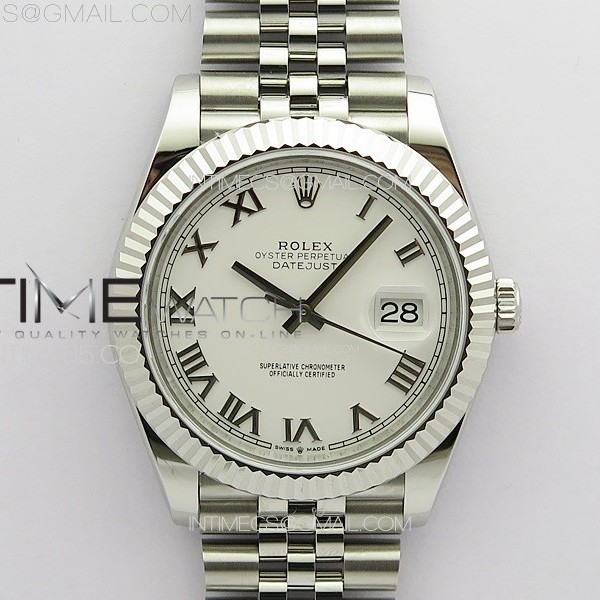 VR공장 롤렉스 데이저스트 41 화이트다이얼 3235 DateJust 41MM 126334 904L SS VRF 1:1 Best Edition White Dial Roman Markers on SS Jubilee Bracelet A3235