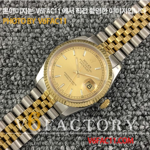 BP공장 롤렉스 데이저스트 콤비 샴페인다이얼 Rolex DateJust YG Combi&Champagne Dial V2