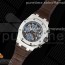 AP공장 오데마피게 로얄오크 오프쇼어 크로노그래프 42 브라운다이얼 거미스트랩 Royal Oak Offshore 42mm SS APF 1:1 Best Edition Brown Dial on Brown Leather Strap A3126