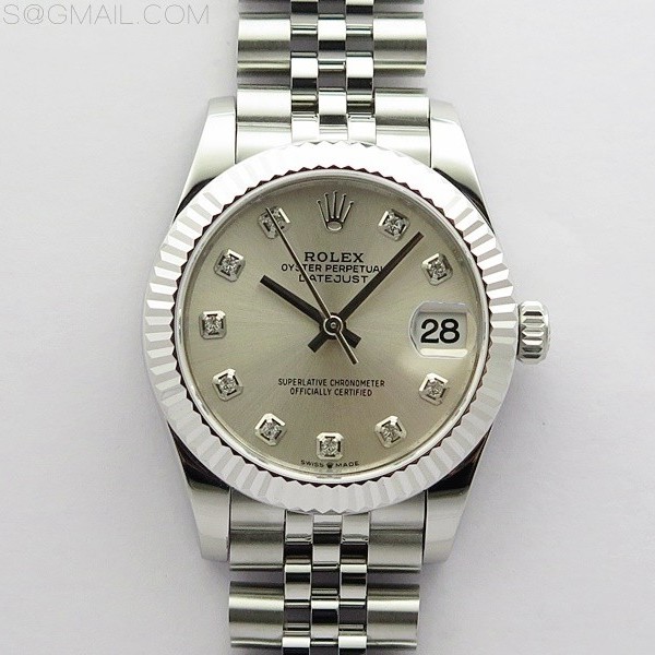 BP공장 롤렉스 데이저스트 31 실버다이얼 2813무브 21600진동 Datejust 31mm 278271 SS BP Best Edition Silver Crystal Markers Dial on Jubilee Bracelet