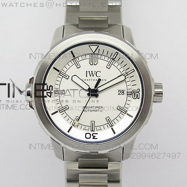 V6공장 IWC 아쿠아타이머 IW329004 논크로노 스틸 화이트다이얼 브레이슬릿