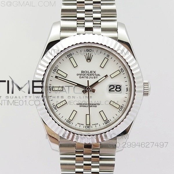 BP공장 V2 롤렉스 데이저스트2 스틸 화이트다이얼 바인덱스 Rolex DateJust2 SS&White Dial Bar Index 신형브레스렛