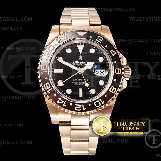 BP공장 롤렉스 GMT마스터2 루트비어 금통 GMT Master II 126715CHNR RG/RG Blk BP Asia 2813 CHS