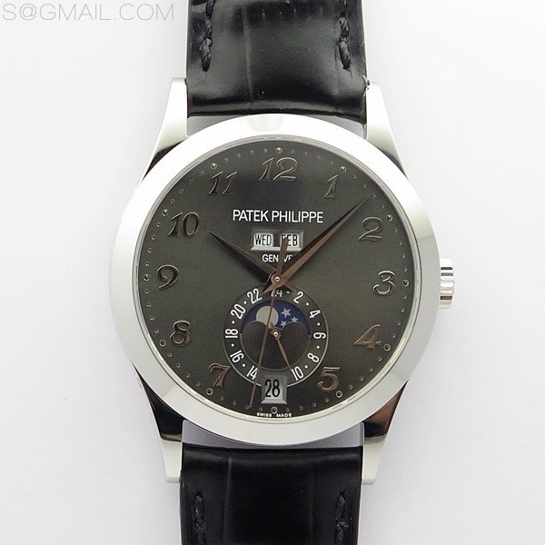 GR공장 애뉴얼 캘린더 그레이다이얼 가죽스트랩 Annual Calendar Complications 5396 SS GRF Best Edition Gray dial on Black leather strap A324