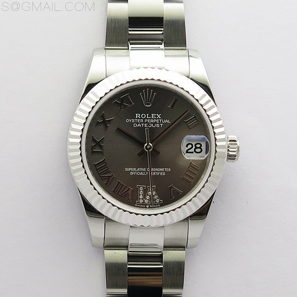 BP공장 롤렉스 데이저스트 31 그레이다이얼 2813무브 21600진동 Datejust 31mm 278273 SS BP Best Edition Gray Roman Markers Dial on Oyster Bracelet