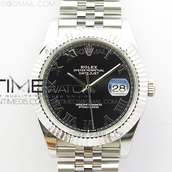 BP공장 롤렉스 데이저스트 41 블랙다이얼 브레이슬릿3235 DateJust 41 126334 SS New Version Black Roman Markers Dial on Jubilee Bracelet