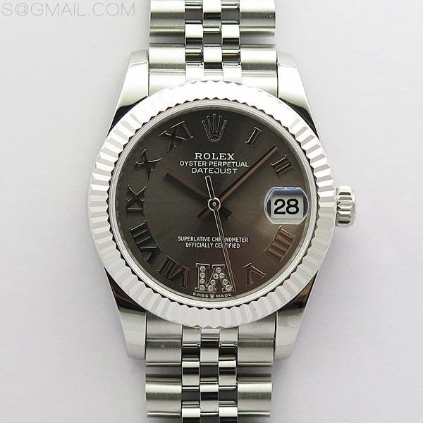 BP공장 롤렉스 데이저스트 31 그레이다이얼 2813무브 21600진동 Datejust 31mm 278271 SS BP Best Edition Gray Roman Markers Dial on Jubilee Bracelet