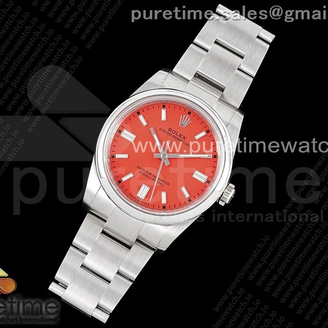 GM공장 오이스터 36미리 레드다이얼 3230 Oyster Perpetual 36mm 126000 GMF 1:1 Best Edition 904L Steel Red Dial on SS Bracelet SA3230