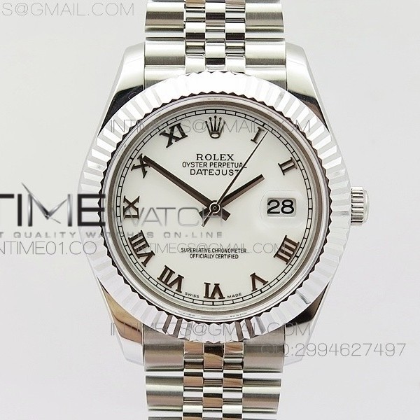 BP공장 V2 롤렉스 데이저스트2 스틸 화이트다이얼 로만인덱스 Rolex DateJust2 SS&White Dial Roman Index 신형브레스렛