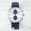 AZ공장 IWC 포르투기저 크로노그래프 3716 스틸 화이트블루다이얼 가죽스트랩 Portuguese Chrono Ed SS/LE Wht/Blue Num AZF A69355