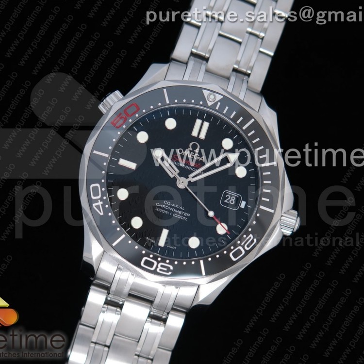 VS공장 오메가 씨마스터 다이버 300M 넥튼 블랙다이얼 Seamaster Diver 300M Nekton VSF 1:1 Best Edition Black Dial on SS Bracelet A8806