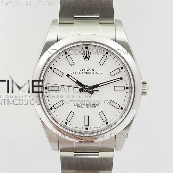 BP공장 롤렉스 오이스터퍼페츄얼 39mm 스틸 화이트다이얼 브레이슬릿 OYSTER PERPETUAL 39MM 114300 WHITE DIAL ON SS BRACELET SA3132