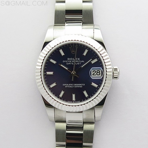 BP공장 롤렉스 데이저스트 31 블루다이얼 2813무브 21600진동 Datejust 31mm 278273 SS BP Best Edition Blue Stick Markers Dial on Oyster Bracelet