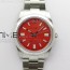 BP공장 롤렉스 오이스터퍼페츄얼 41미리 레드다이얼 2813 Oyster Perpetual 41mm 124300 BP Best Edition Red Dial on SS Bracelet