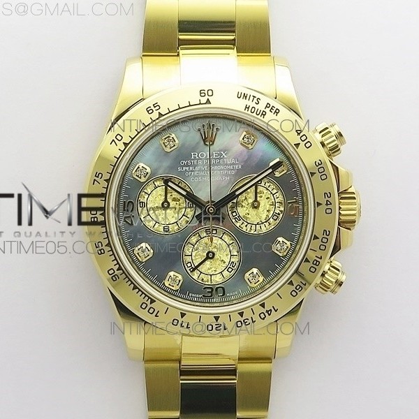 BL공장 V2 롤렉스 데이토나 옐로우골드 금통 자개다이얼 Daytona 116509 SS/YG BLF Best Edition Gay MOP Dial on SS/YG Bracelet A4130 V2