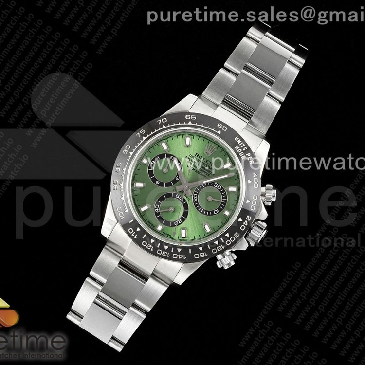 IPK공장 롤렉스 세라믹 데이토나 그린다이얼 브레이슬릿 Daytona IPK 1:1 Best Edition 904L SS Case and Bracelet Green Dial Black Ceramic Bezel SA4130