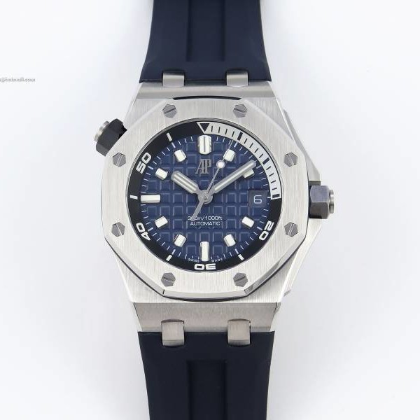 APS공장 오데마피게 로얄오크오프쇼어 다이버 15720 스틸 블루다이얼 러버스트랩 Royal Oak Offshore Diver 15720 APSF 1:1 Best Edition Blue Dial on Blue Rubber Strap SA4308