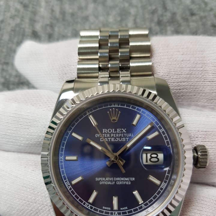 BP공장 롤렉스 데이저스트 스틸 청판 바인덱스 Rolex DateJust SS&Blue Dial Bar Index 브레스렛 V2