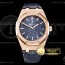 OM공장 V2 15500 로골 블루다이얼 가죽스트랩 Royal Oak 41mm 15500 2019 RG/LE Blue OMF V2 MY9015