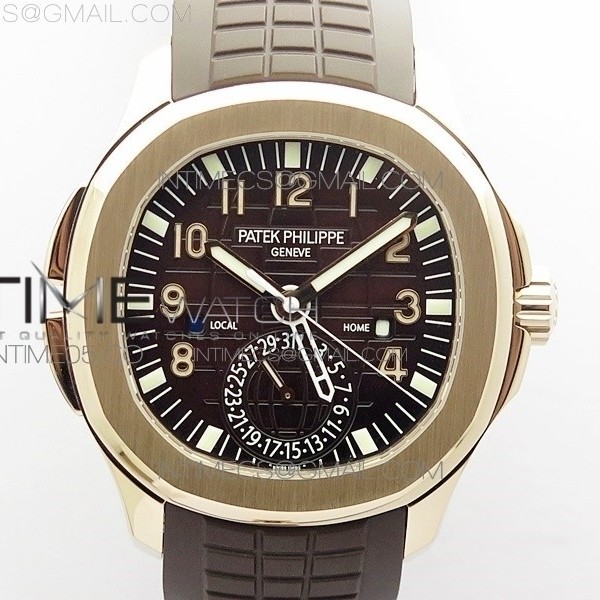 GR공장 V2 아쿠아넛 로골 브라운다이얼 브라운러버스트랩 Aquanaut 5164R RG Brown Dial on Brown Rubber Strap A324 V2