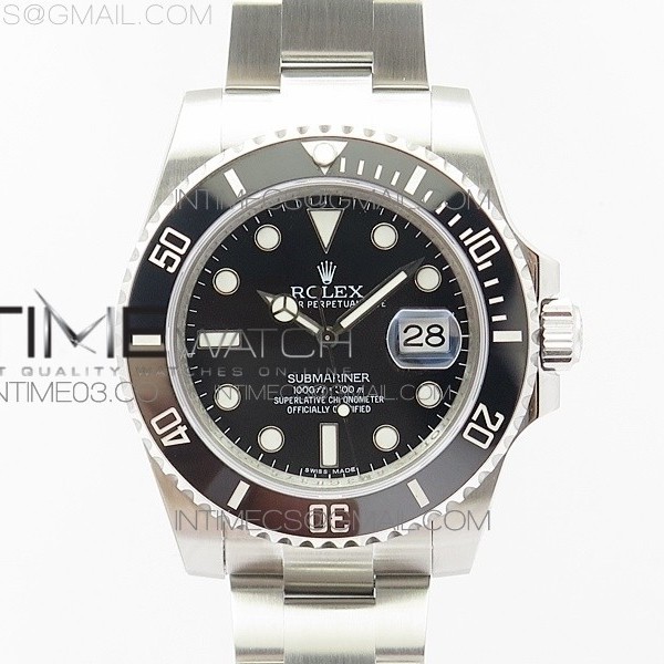 VR공장 롤렉스 서브마리너 40 블랙데이트 3135무브먼트 Submariner 116610 LN Black Ceramic VRF Max 904L 1:1 Best Edition on SS Bracelet VR3135