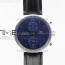 ZF공장 V3 IWC 포르투기저 크로노그래프 371491 스틸 블루 PORTUGUESE IW371491 SS BLUE DIAL ON BLACK LEATHER STRAP A79350 (SLIM MOVEMENT)