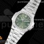 PPF공장 파텍필립 노틸러스 5711 그린다이얼 브레이슬릿 Nautilus 5711/1A PPF 1:1 Best Edition Green Textured Dial T Diamonds Bezel on SS Bracelet 324CS V4