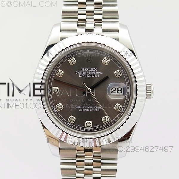 BP공장 V2 롤렉스 데이저스트2 스틸 그레이다이얼 다이아인덱스 Rolex DateJust2 SS&Gray Dial Diamond Index 신형브레스렛