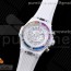 HB공장 빅뱅 유니코 화이트세라믹 러버 Big Bang Unico White Ceramic HBF 1:1 Best Edition White Skeleton Dial Rainbow Bezel on White Rubber Strap A1242