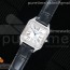 XF공장 산토스 27.5MM 실버다이얼 가죽스트랩 Santos SS Silver Dial on Black Leather Strap Ronda Quartz