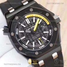 BF공장 오데마피게 로얄오크오프쇼어 다이버 15710 블랙베젤 블랙다이얼 Royal Oak Offshore Diver 15710 CER/SS/RU Black BF A3120