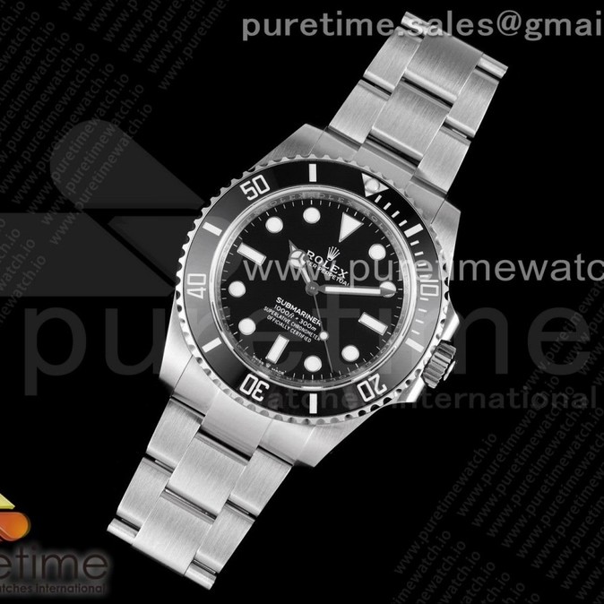 EW공장 논데 41미리 블랙다이얼 Submariner 41mm 124060 No Date EWF Black Dial on SS Bracelet A3235