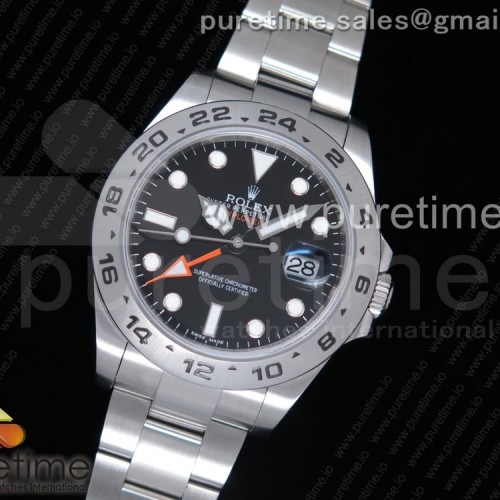 JF공장 V3 롤렉스 익스플로러2 Explorer II 42mm 216570 Black Dial on SS Bracelet A2836 V3