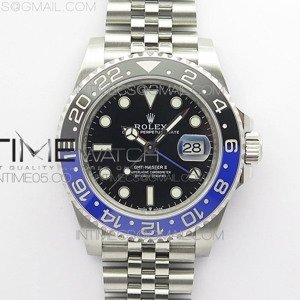 VR공장 V3 GMT 배트맨 블랙다이얼 3285 GMT-Master II 126710 BLNR Black/Blue Ceramic 904L Steel VRF 1:1 Best Edition SA3285 CHS V3