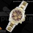 JH공장 롤렉스 데이토나 옐로우골드 콤비 브라운다이얼 4130 Daytona SS/YG JHF Best Edition Brown Diamonds Dial on SS/YG Bracelet A4130