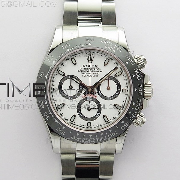 BL공장 세라토나 화이트다이얼 Daytona 116500 LN SS BLF Best Edition White dial On SS Bracelet A4130