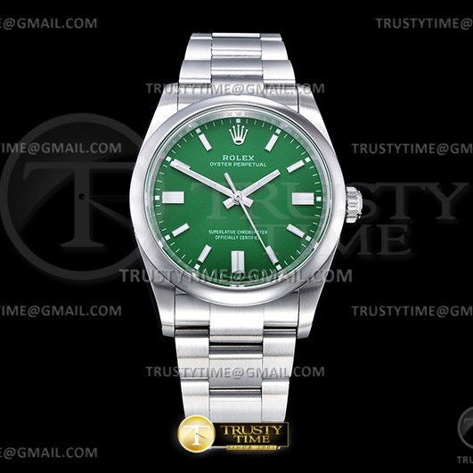 EW공장 롤렉스 오이스터퍼페츄얼 36 스틸 그린다이얼 브레이슬릿 Oyster Pert. 36mm 126000 SS/SS Green EWF A3230