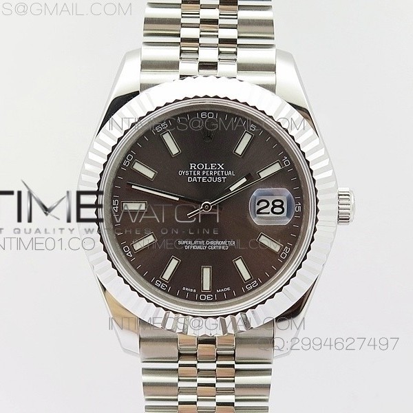 BP공장 V2 롤렉스 데이저스트2 스틸 그레이2다이얼 바인덱스 Rolex DateJust2 SS&Gray2 Dial Bar Index 신형브레스렛