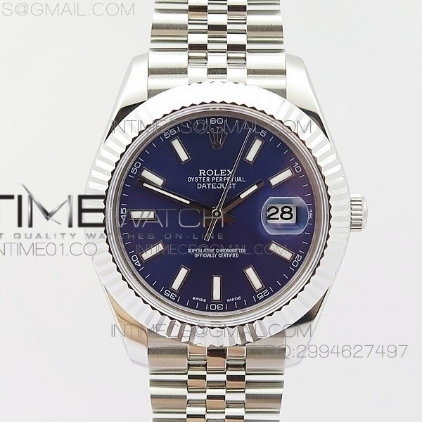 BP공장 V2 롤렉스 데이저스트2 스틸 블루다이얼 바인덱스 Rolex DateJust2 SS&Blue Dial Bar Index 신형브레스렛