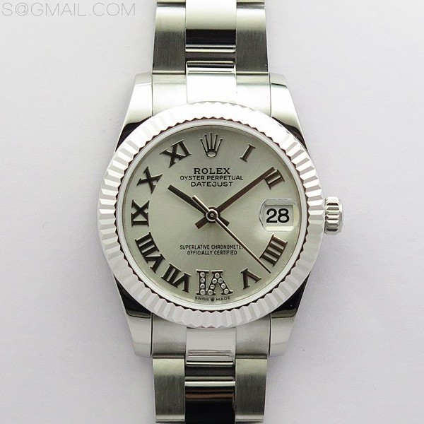 BP공장 롤렉스 데이저스트 31 실버다이얼 2813무브 21600진동 Datejust 31mm 278273 SS BP Best Edition Silver Roman Markers Dial on Oyster Bracelet