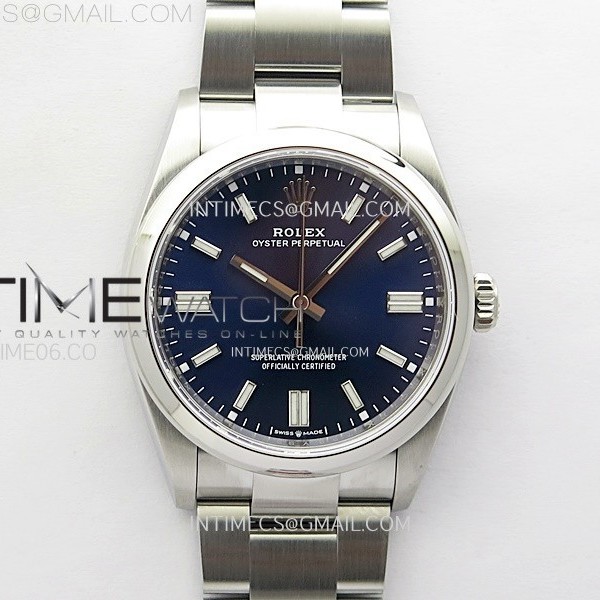 VS공장 롤렉스 오이스터퍼페츄얼 36 블루다이얼 브레이슬릿 Oyster Perpetual 36mm 126000 904L VSF 1:1 Best Edition Blue Dial on SS Bracelet VS3235